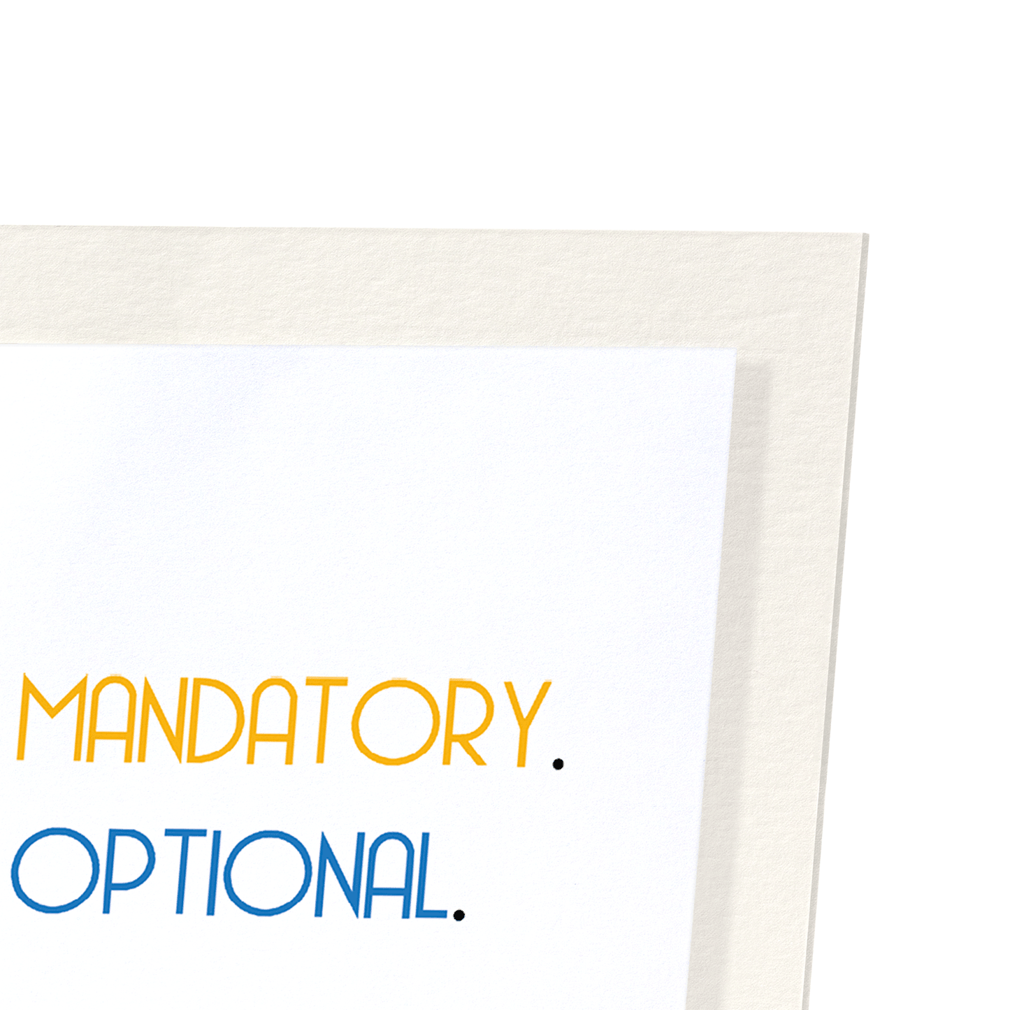 GROWING UP IS OPTIONAL: Funny Animal Art Print
