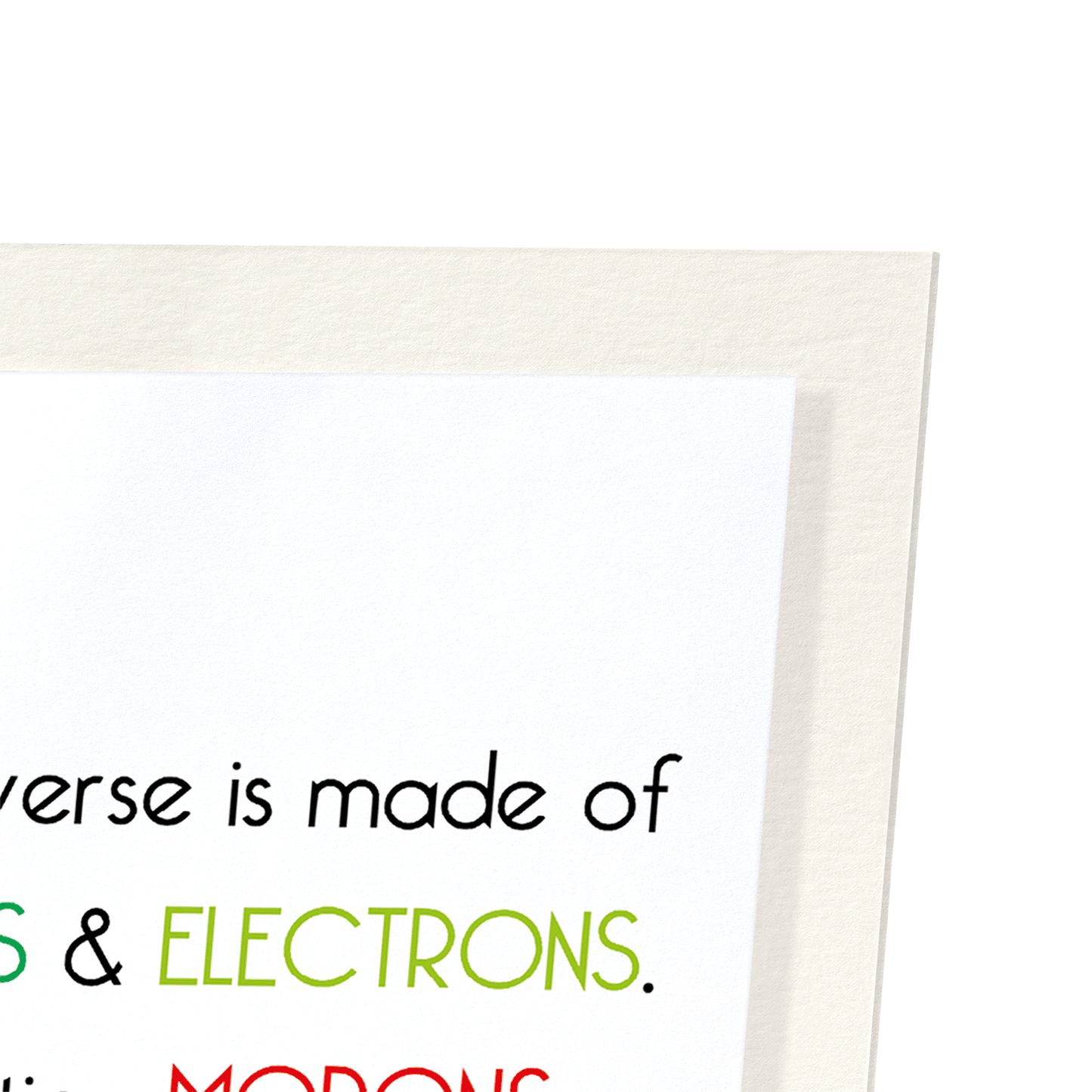 UNIVERSE AND MORONS: Funny Animal Art Print