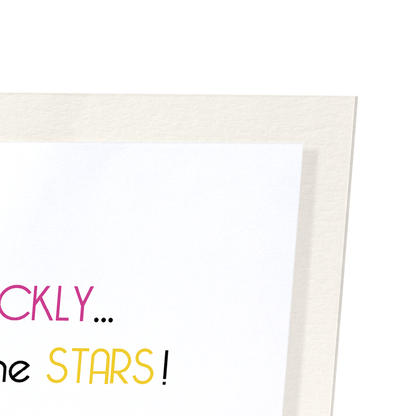 TASTING THE STARS: Funny Animal Art Print
