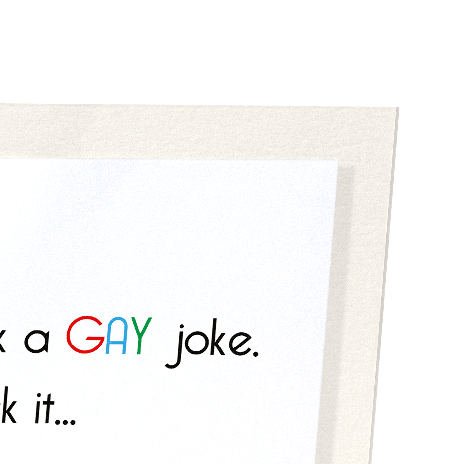 GAY JOKE BUTT FUCK: Funny Animal Art print