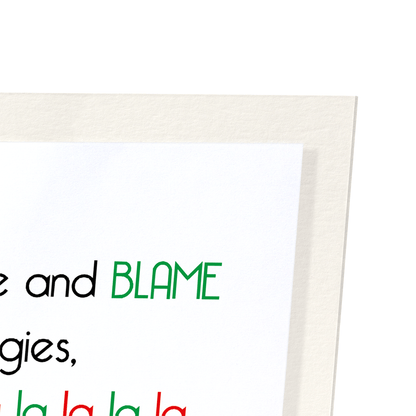 BLAME THE DOGGIES: Funny Animal Art Print