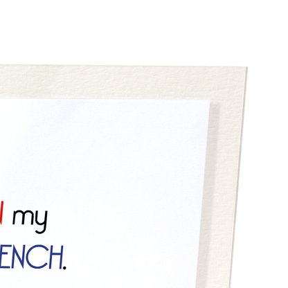 PARDON MY FRENCH: Funny Animal Art Print