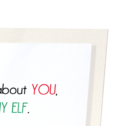 TOUCH MY ELF : Funny Animal Art Print