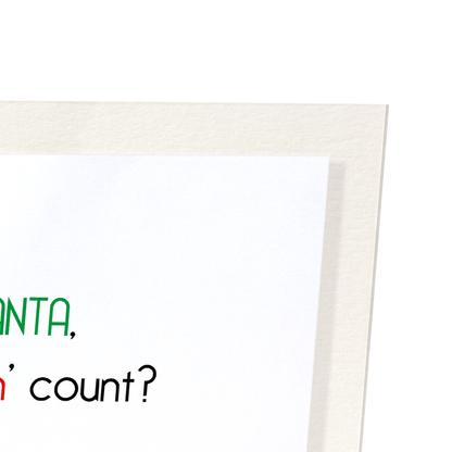 NICE-ISH COUNT?: Funny Animal Art Print