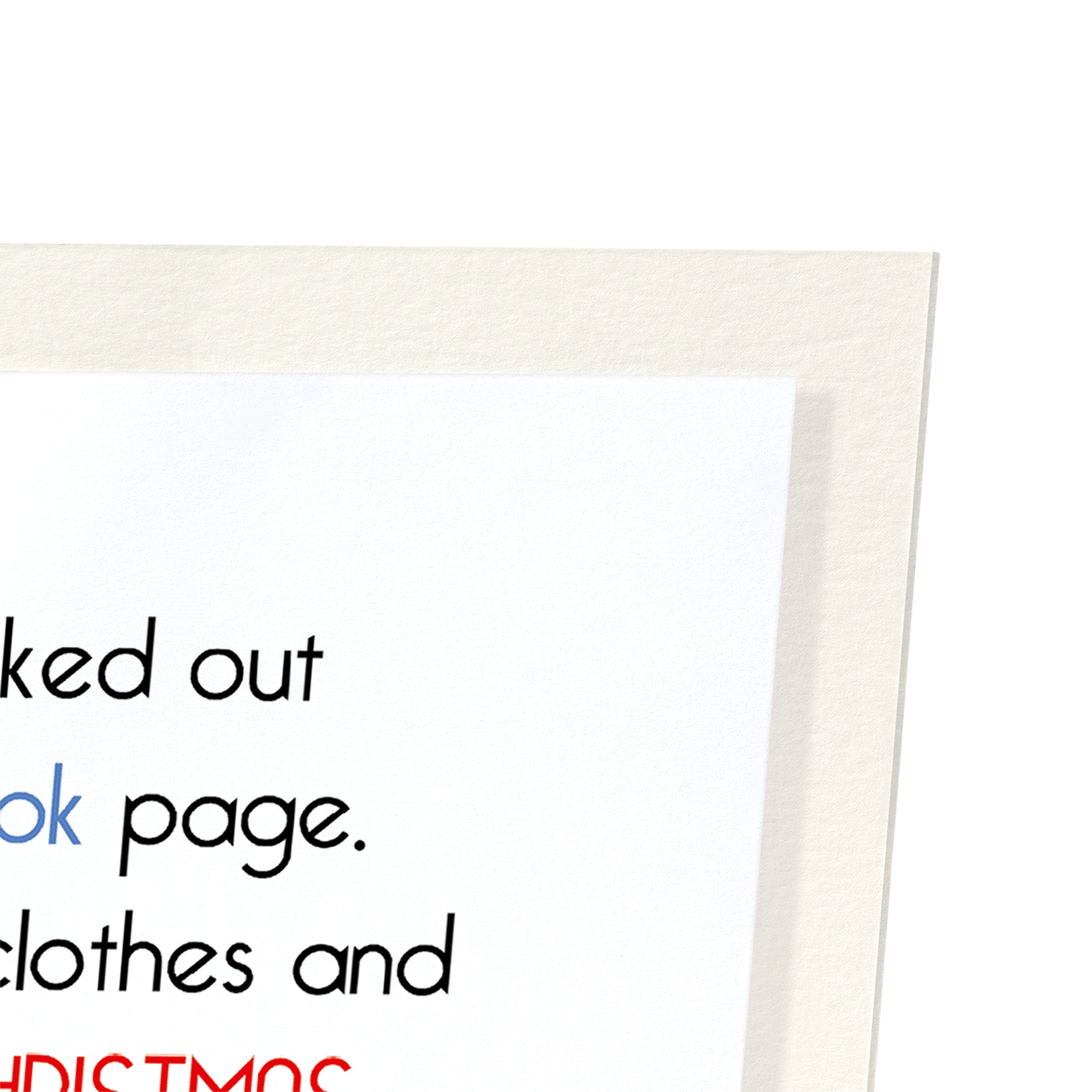 SANTA CHECKED FACEBOOK: Funny Animal Art Print