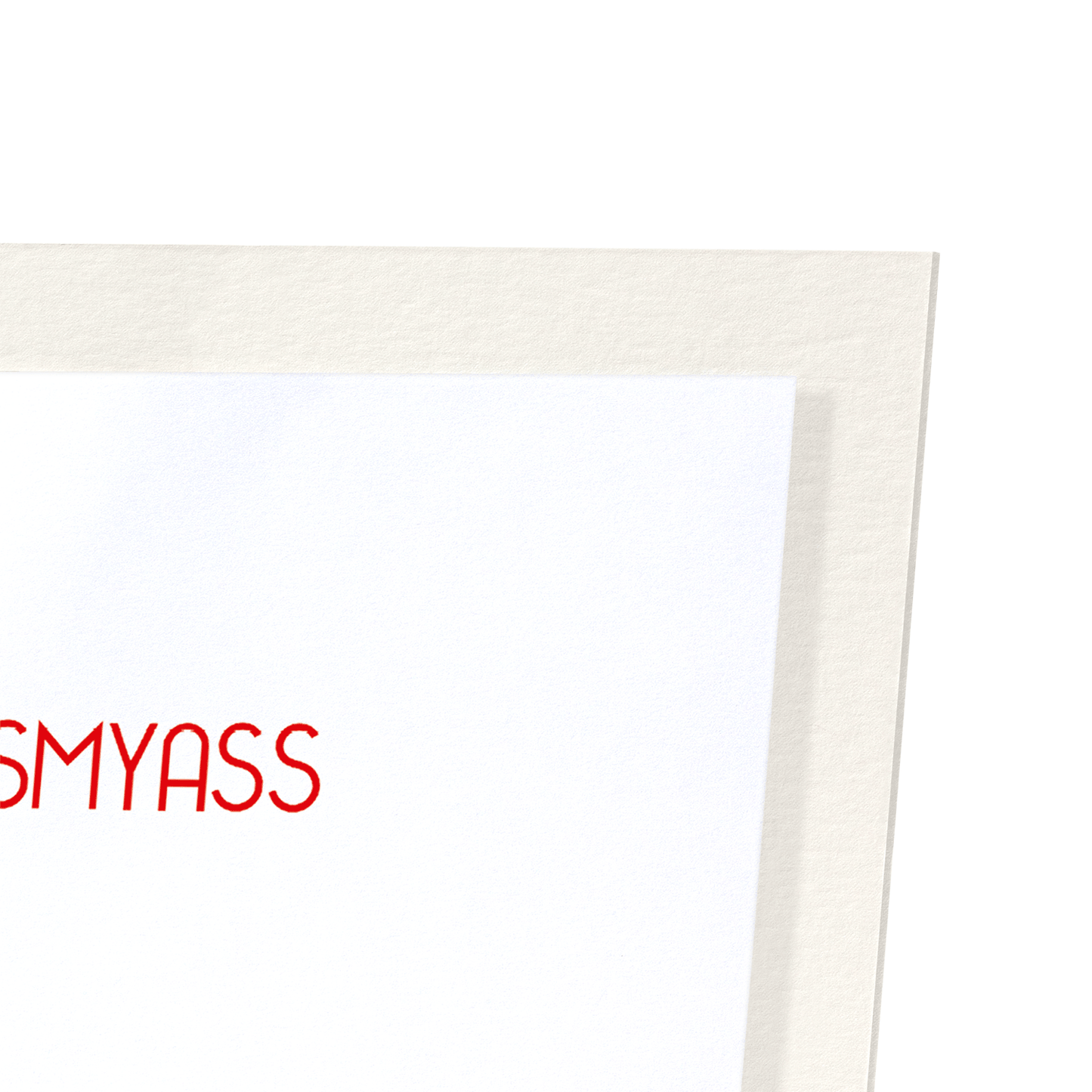 MERRY KISSMYASS: Funny Animal Art Print