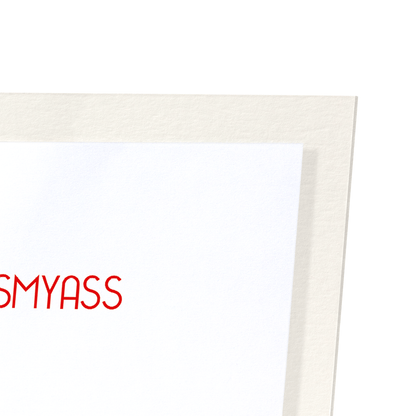 MERRY KISSMYASS: Funny Animal Art Print