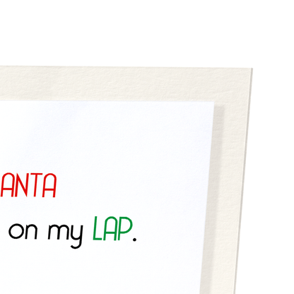 SIT ON MY LAP: Funny Animal Art Print