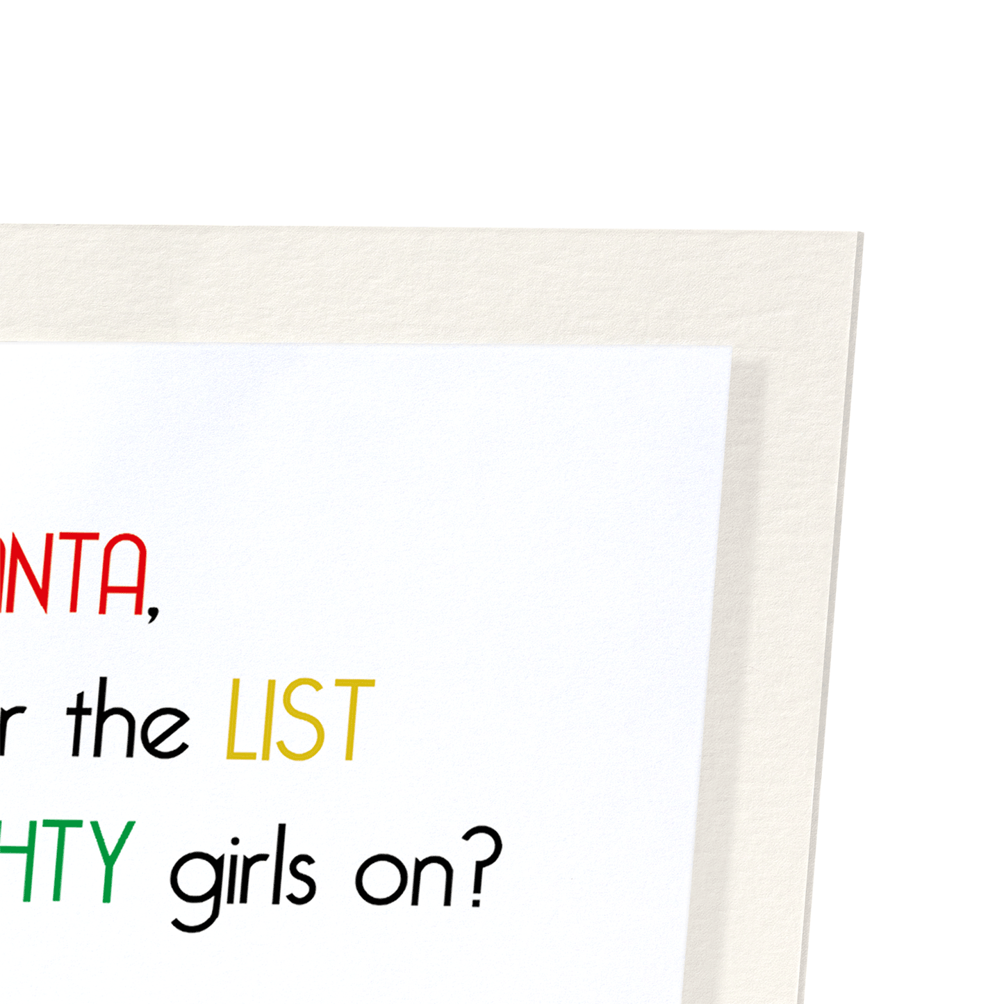 SANTA'S NAUGHTY LIST: Funny Animal Art Print