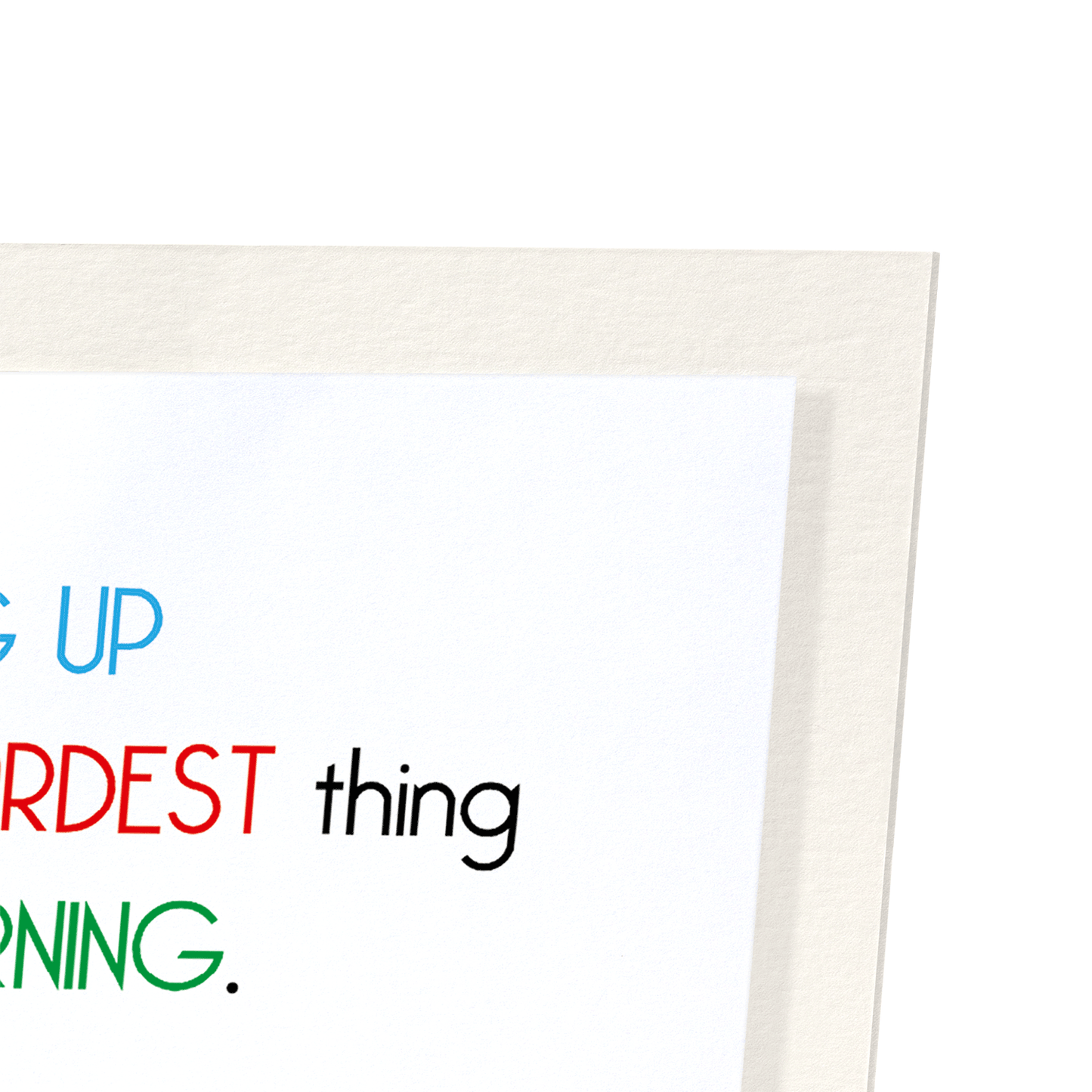 SECOND HARDEST THING: Funny Animal Art Print