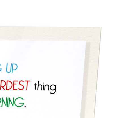 SECOND HARDEST THING: Funny Animal Art Print