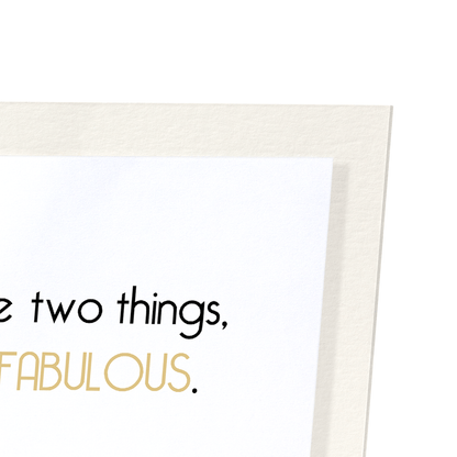 CLASSY AND FABULOUS DOG: Funny Animal Art Print