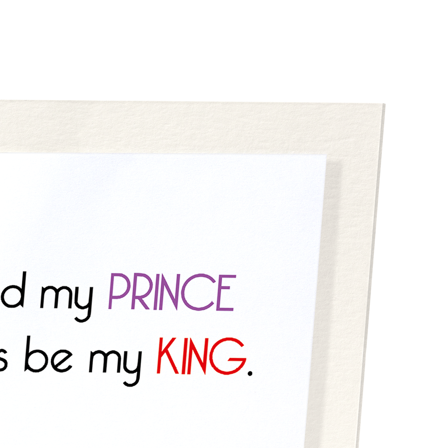 DADDY MY KING: Funny Animal Art Print