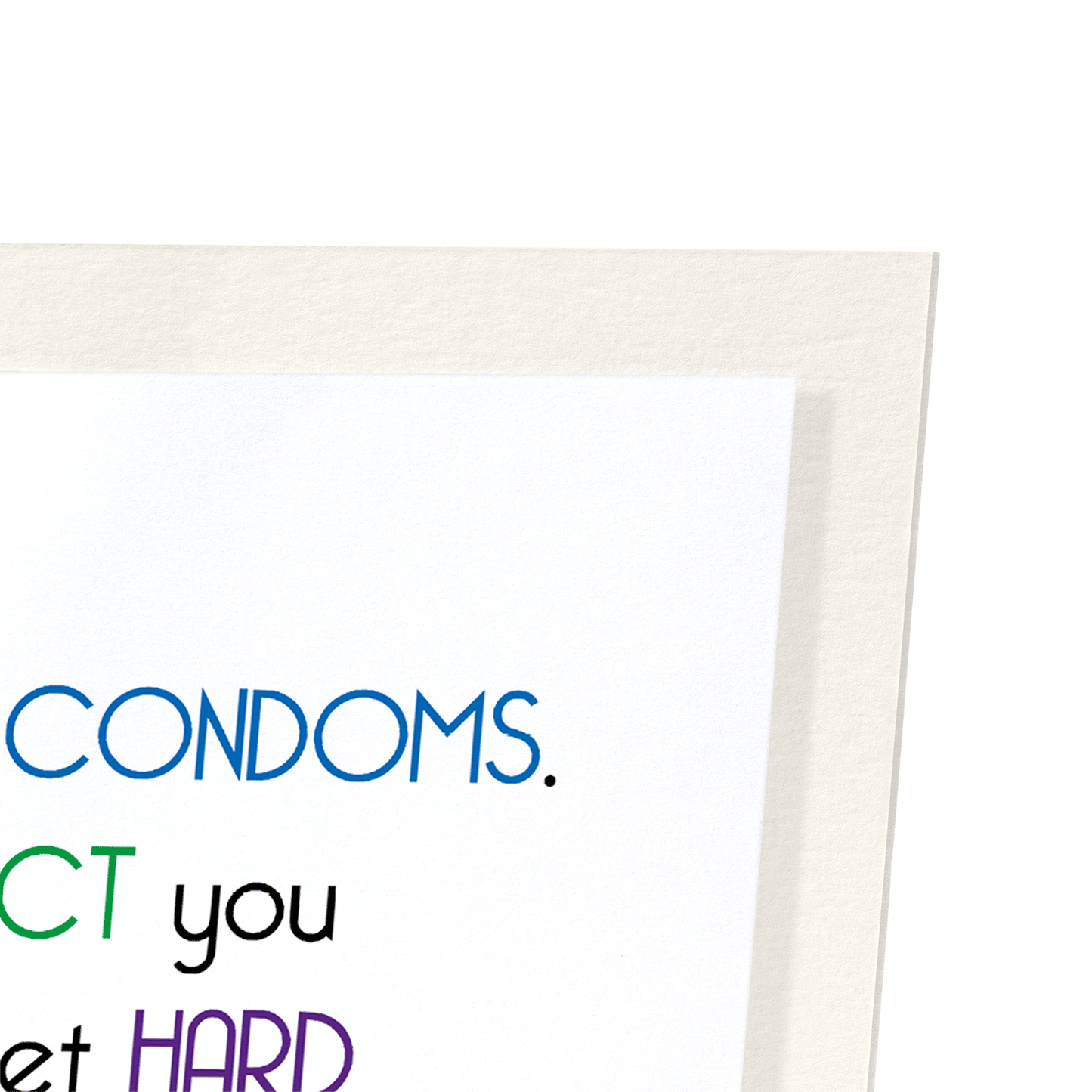 FRIENDS AND CONDOMS: Funny Animal Art Print
