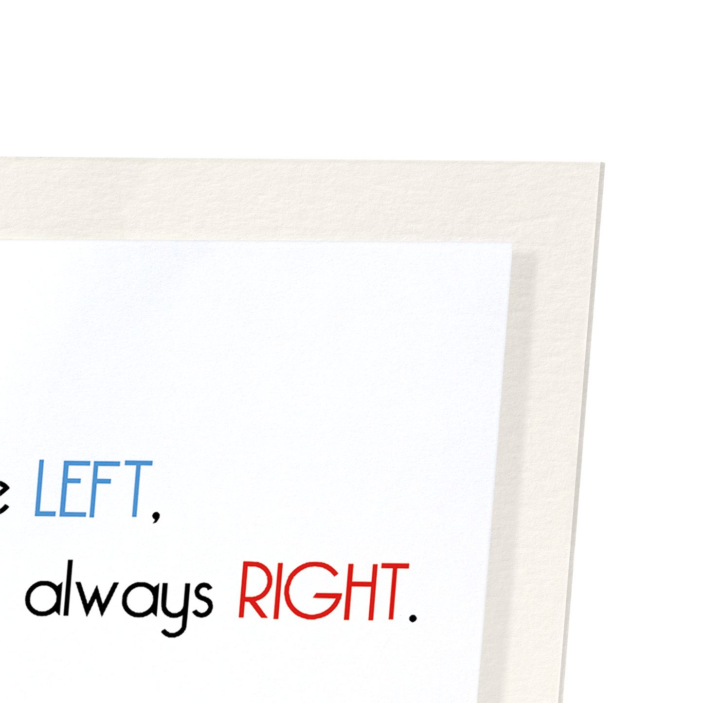 MEN TO THE LEFT: Funny Animal Art Print