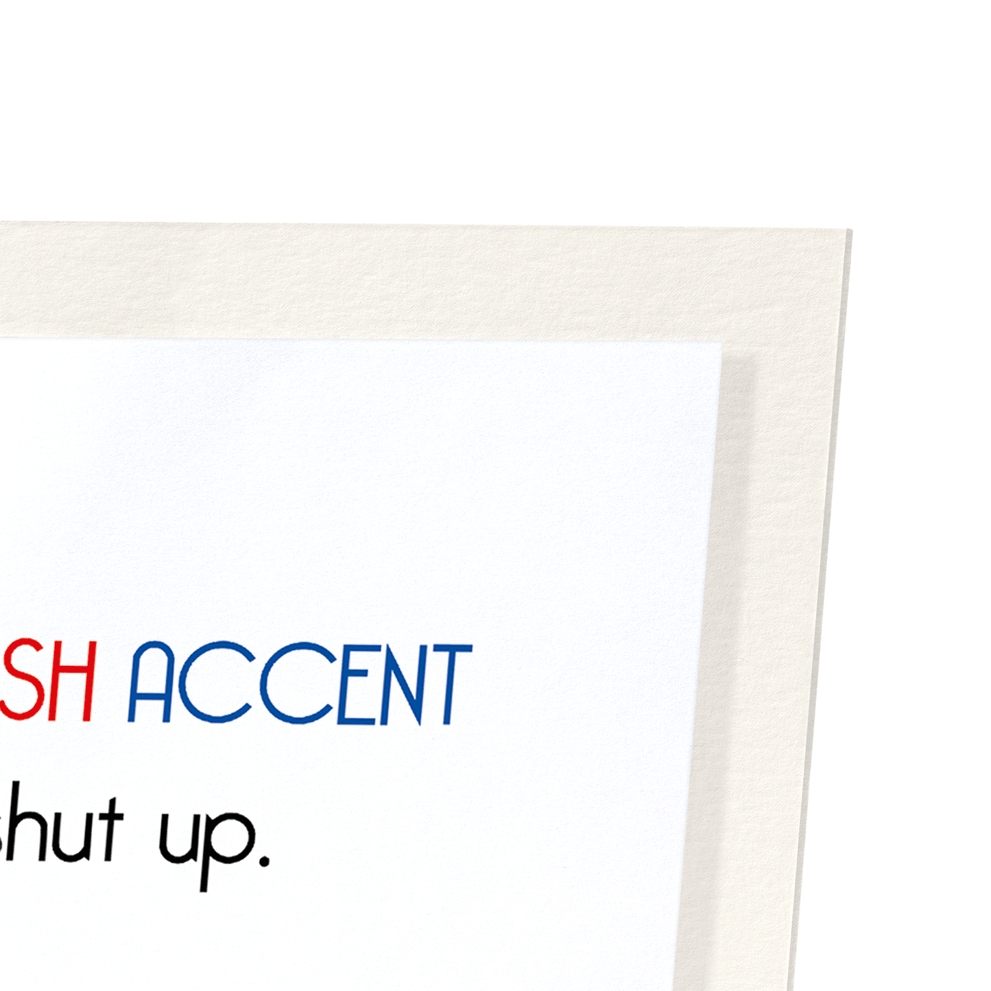 BRITISH ACCENT DOG: Funny Animal Art Print