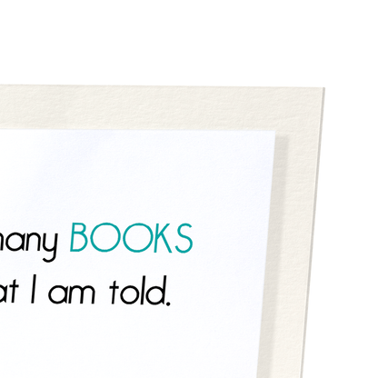 BOOKS KEEP YOU INFORMED: Funny Animal Art Print