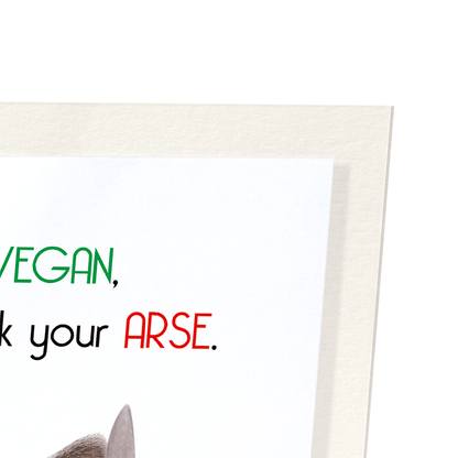 HEALTHY VEGANS: Funny Animal Art Print