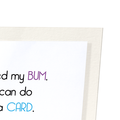 MUM FOR MY BUM: Funny Animal Art Print