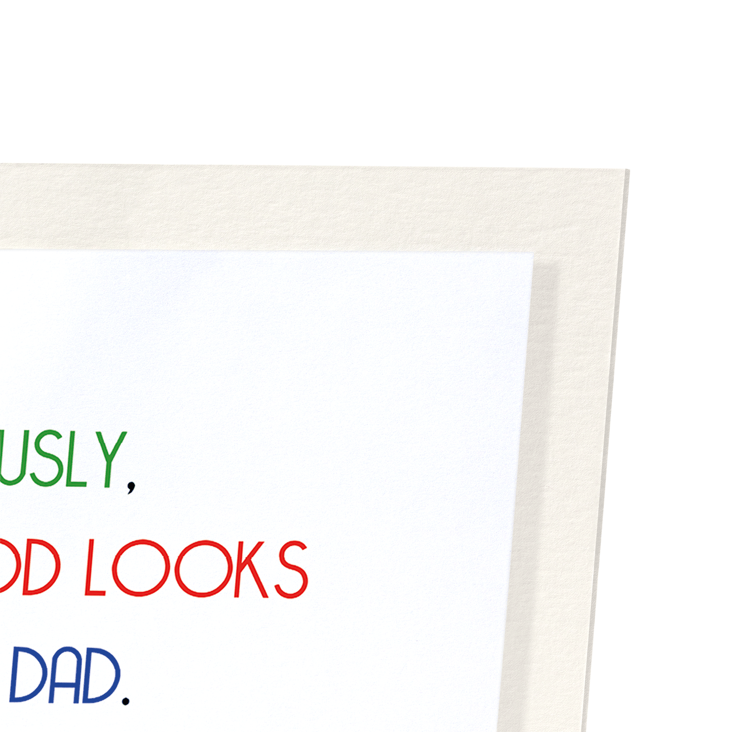 DAD'S GOOD LOOKS: Funny Animal Art Print