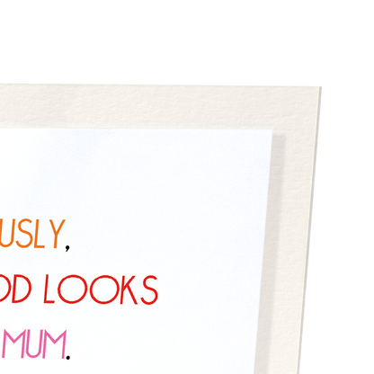 MUM'S GOOD LOOKS: Funny Animal Art Print