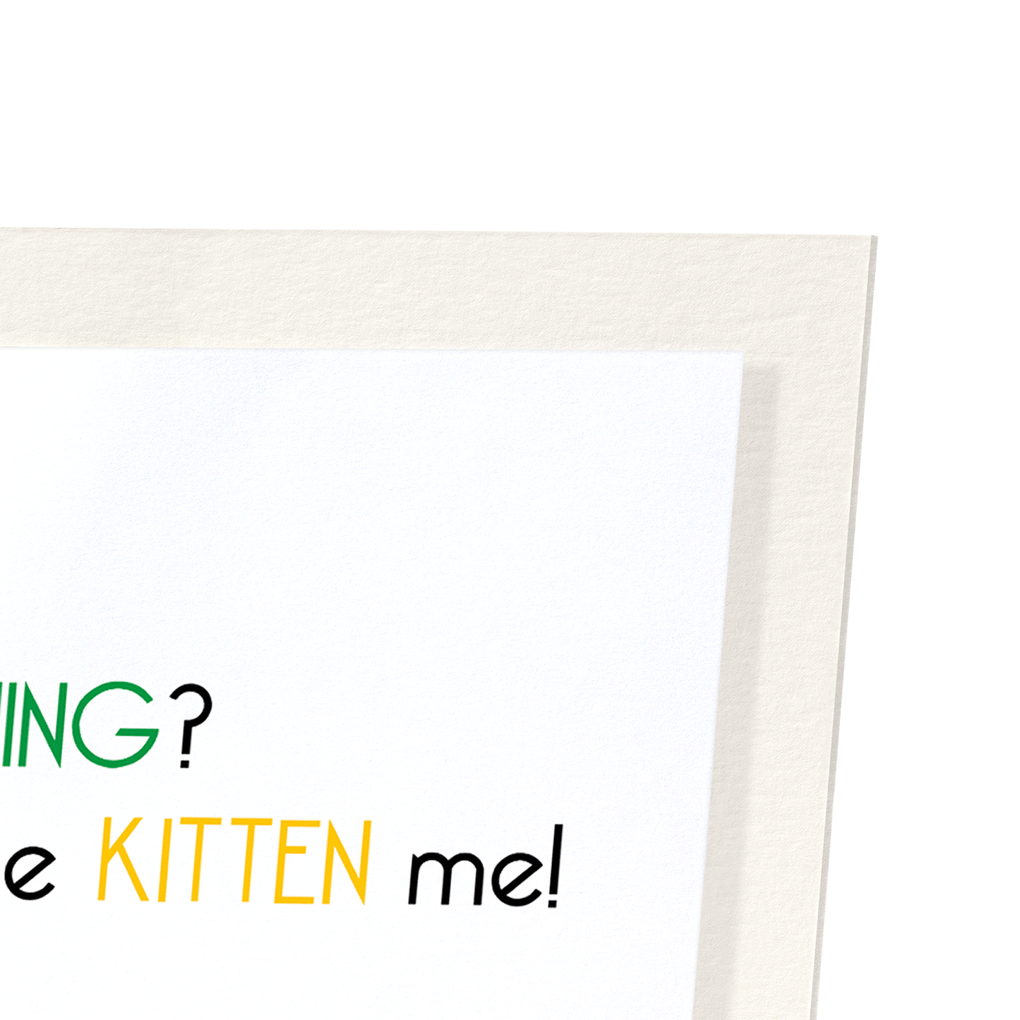 GARDENING KITTEN: Funny Animal Art Print