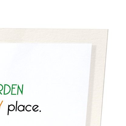 HAPPY GARDEN: Funny Animal Art Print