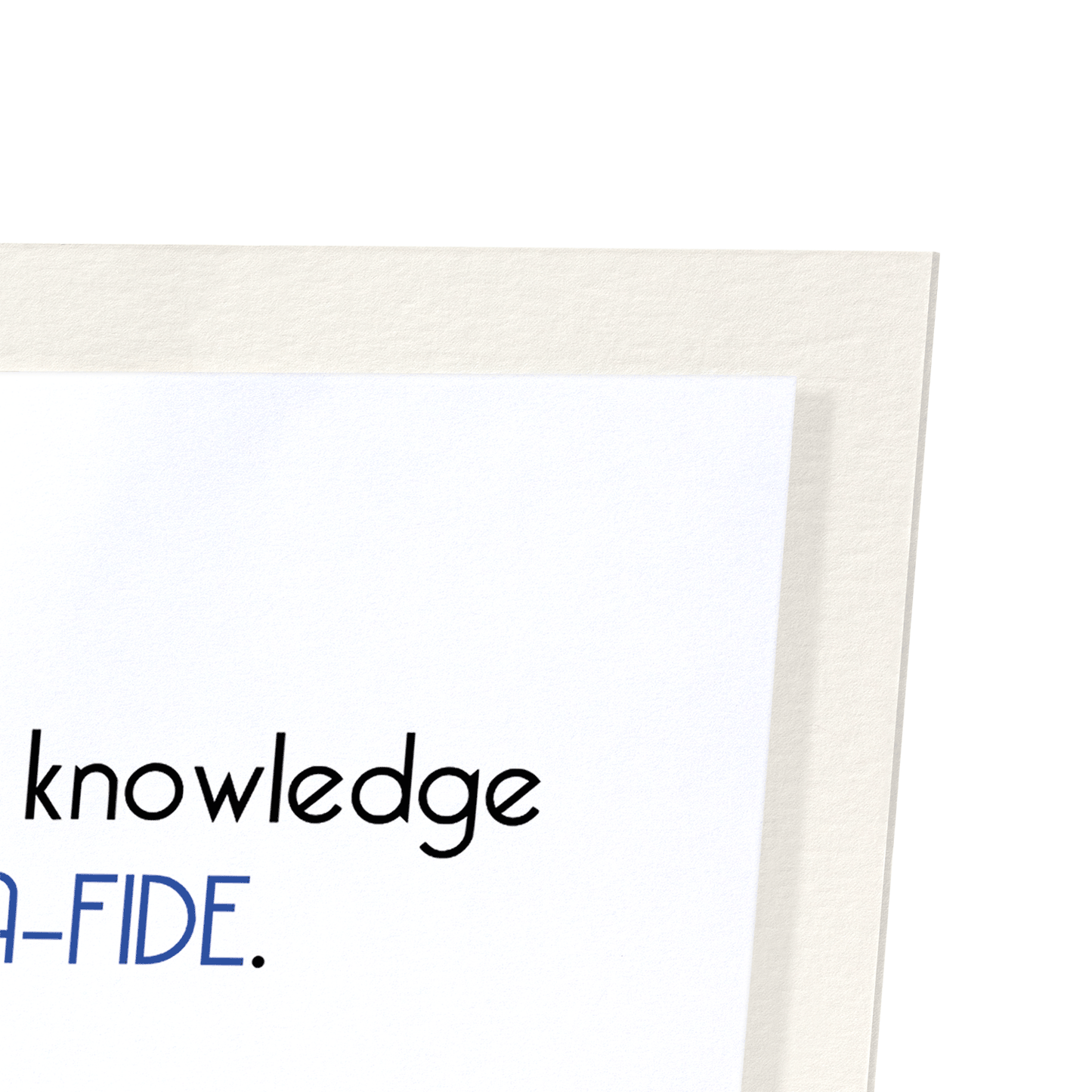 BONE-A-FIDE KNOWLEDGE: Funny Animal Art Print
