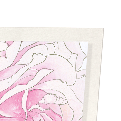 PINK ROSE: Botanical Art Print