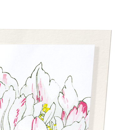 THREE FLOWERS: Botanical Art Print