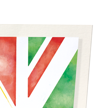 MERRY XMAS UNION JACK: Bespoke Art Print