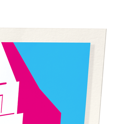 CELEBRATION BIG BEN: Colourblock Art Print