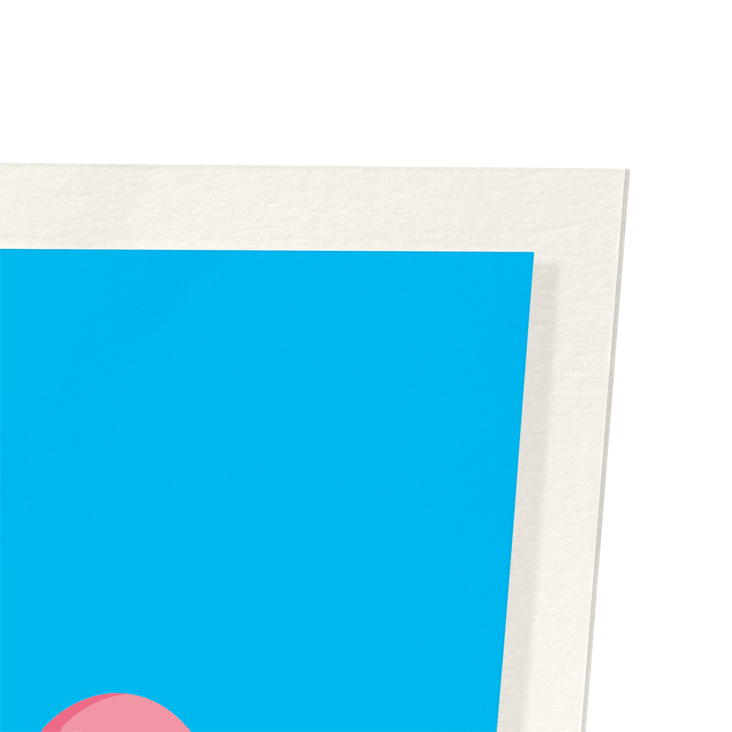 FLAMINGO HEART: Colourblock Art Print