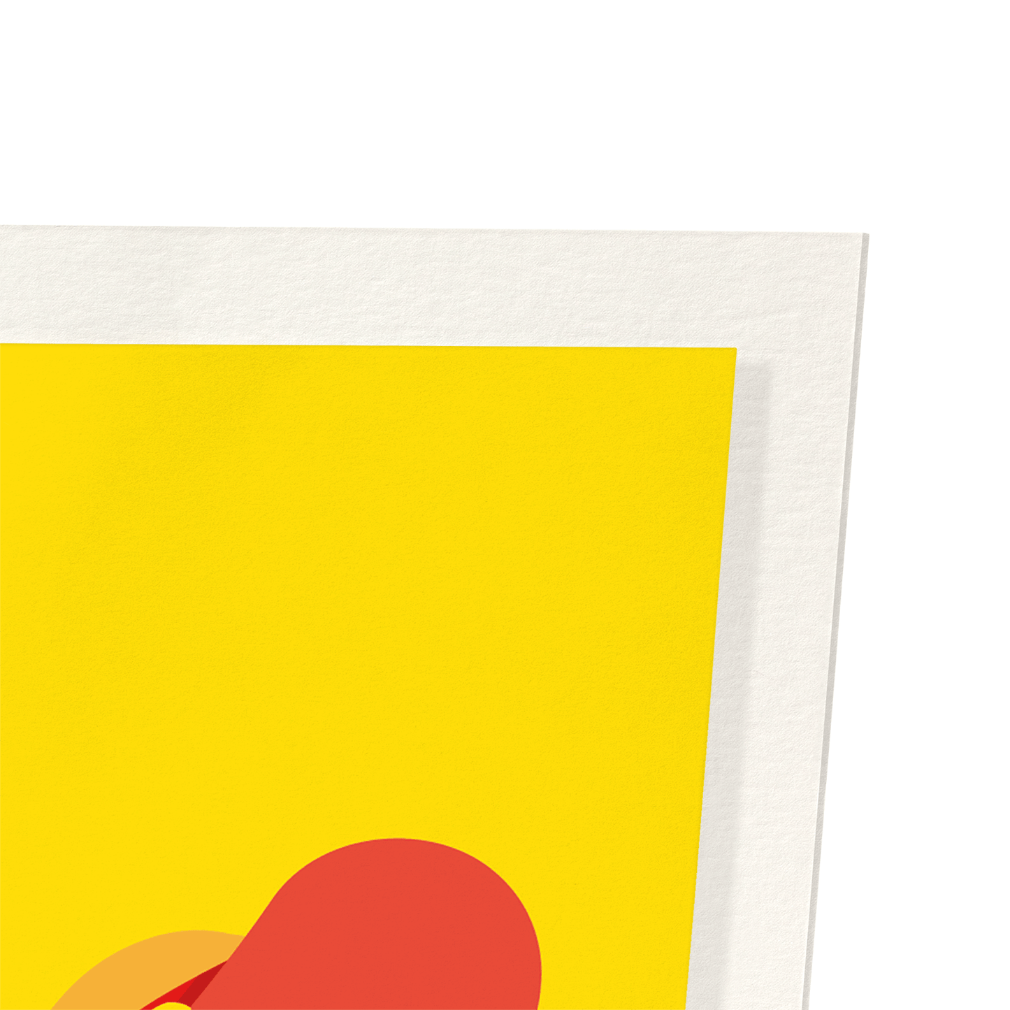 HOT DOG OF LOVE: Colourblock Art Print