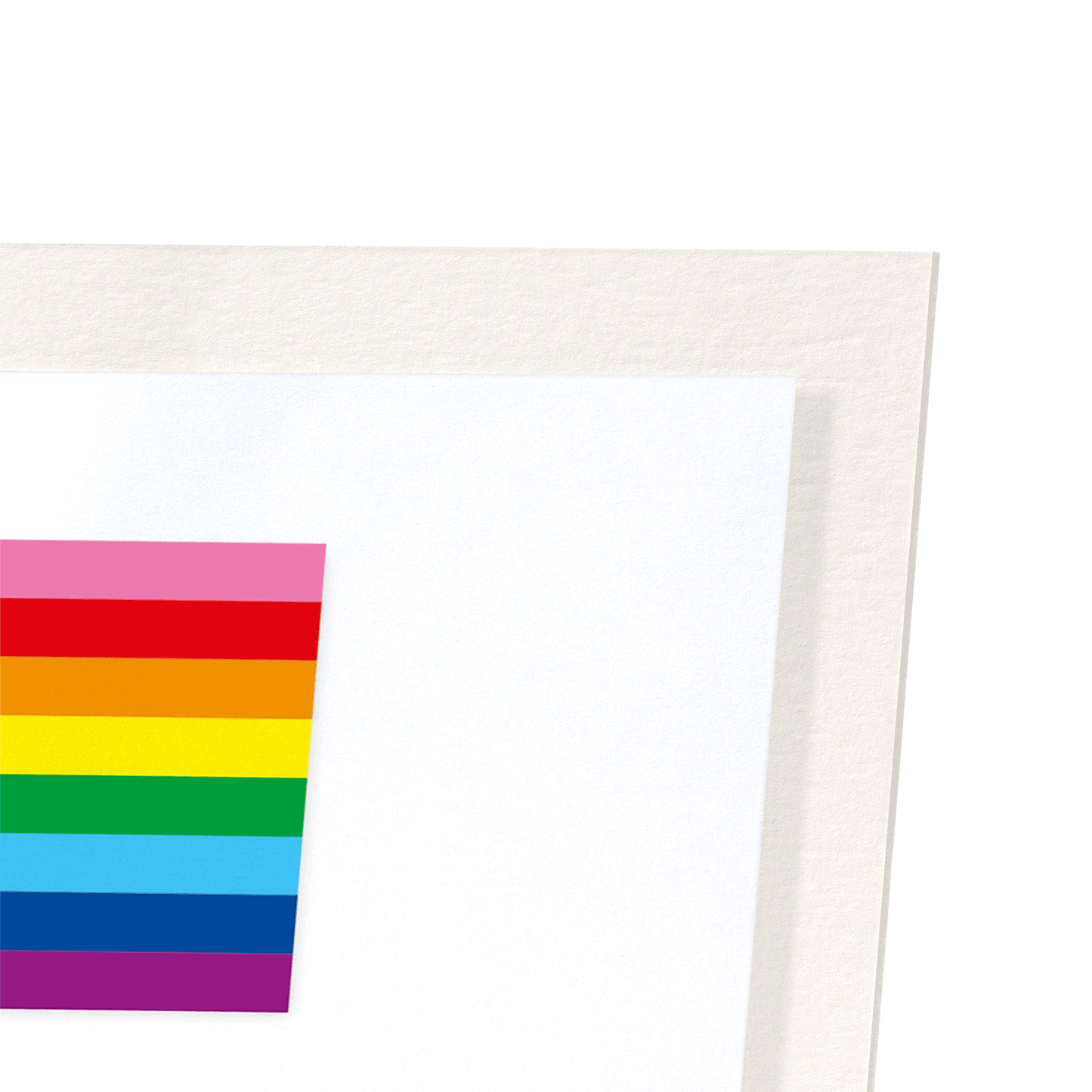 HISTORY OF RAINBOW PRIDE FLAG: Colourblock Art Print