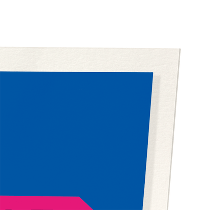 SUPER MUM: Colourblock Art Print
