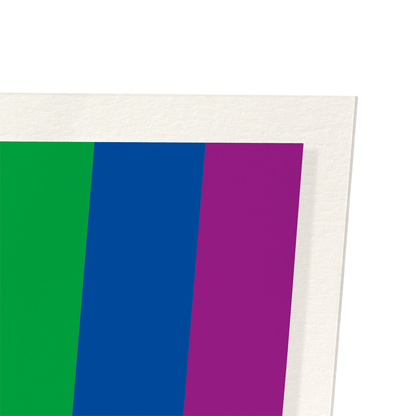 LGBT RAINBOW PRIDE FLAG: Colourblock Art Print