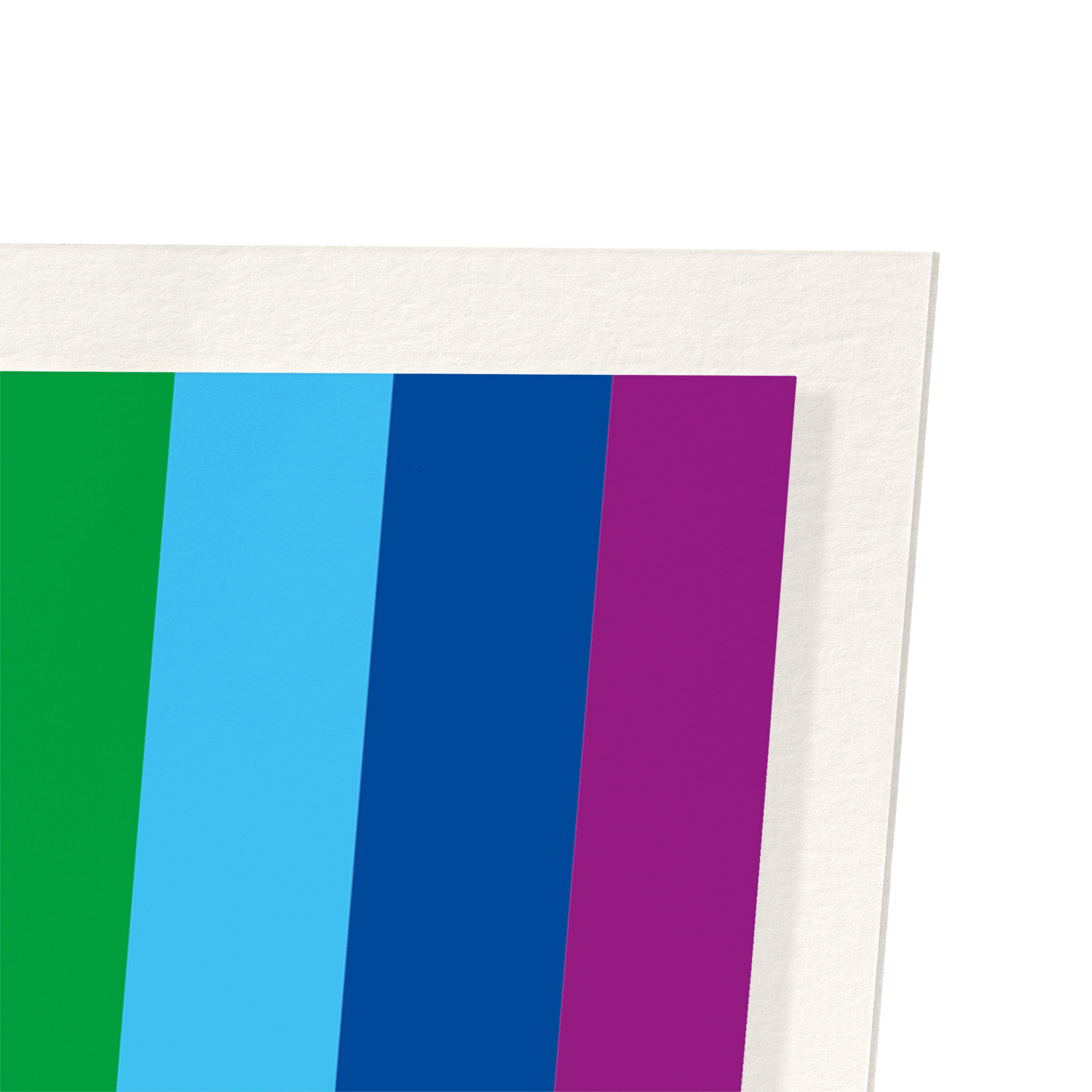 ORIGINAL 8 COLOUR LGBT PRIDE FLAG: Colourblock Art Print