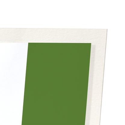 GENDERQUEER PRIDE FLAG: Colourblock Art Print
