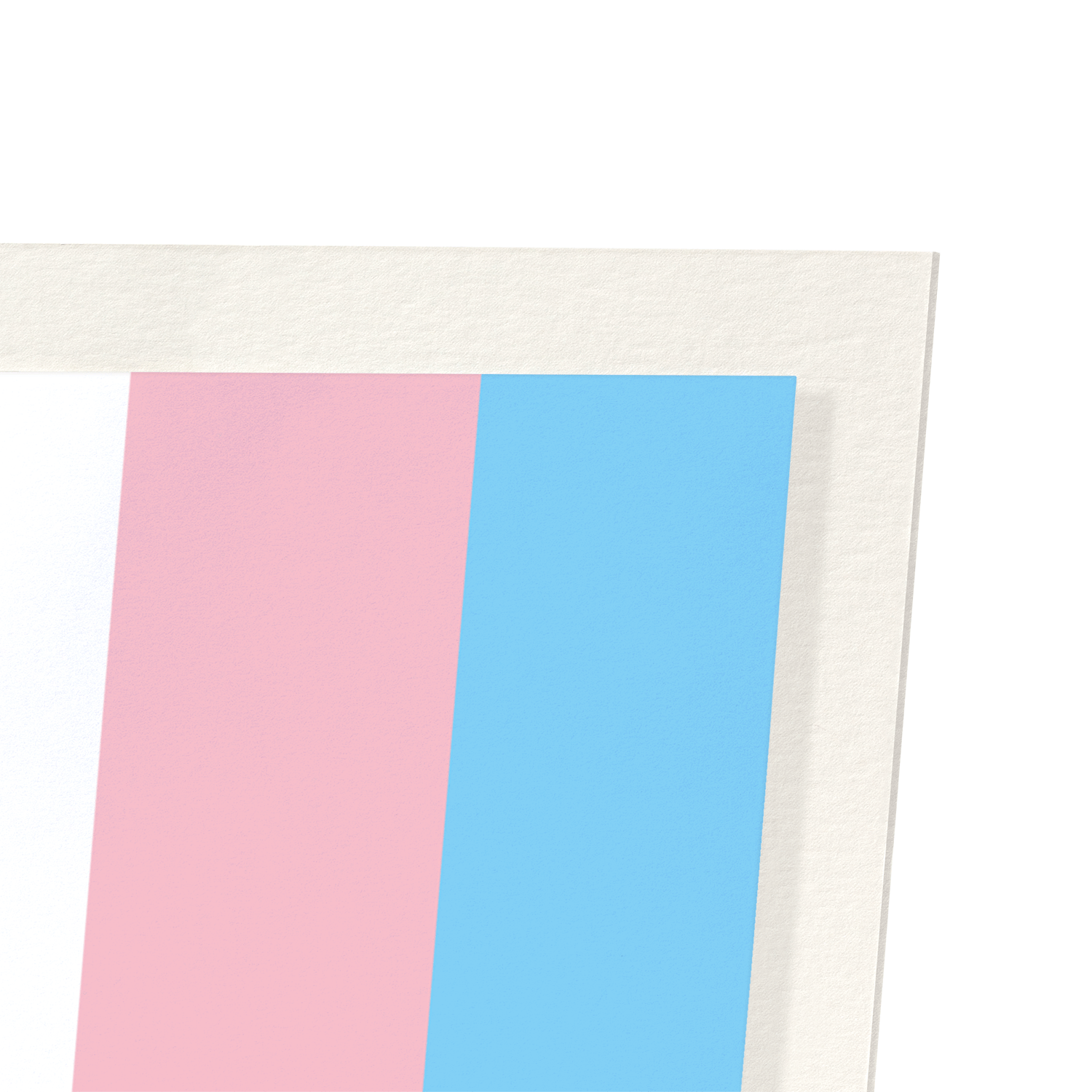 TRANSGENDER PRIDE FLAG: Colourblock Art Print