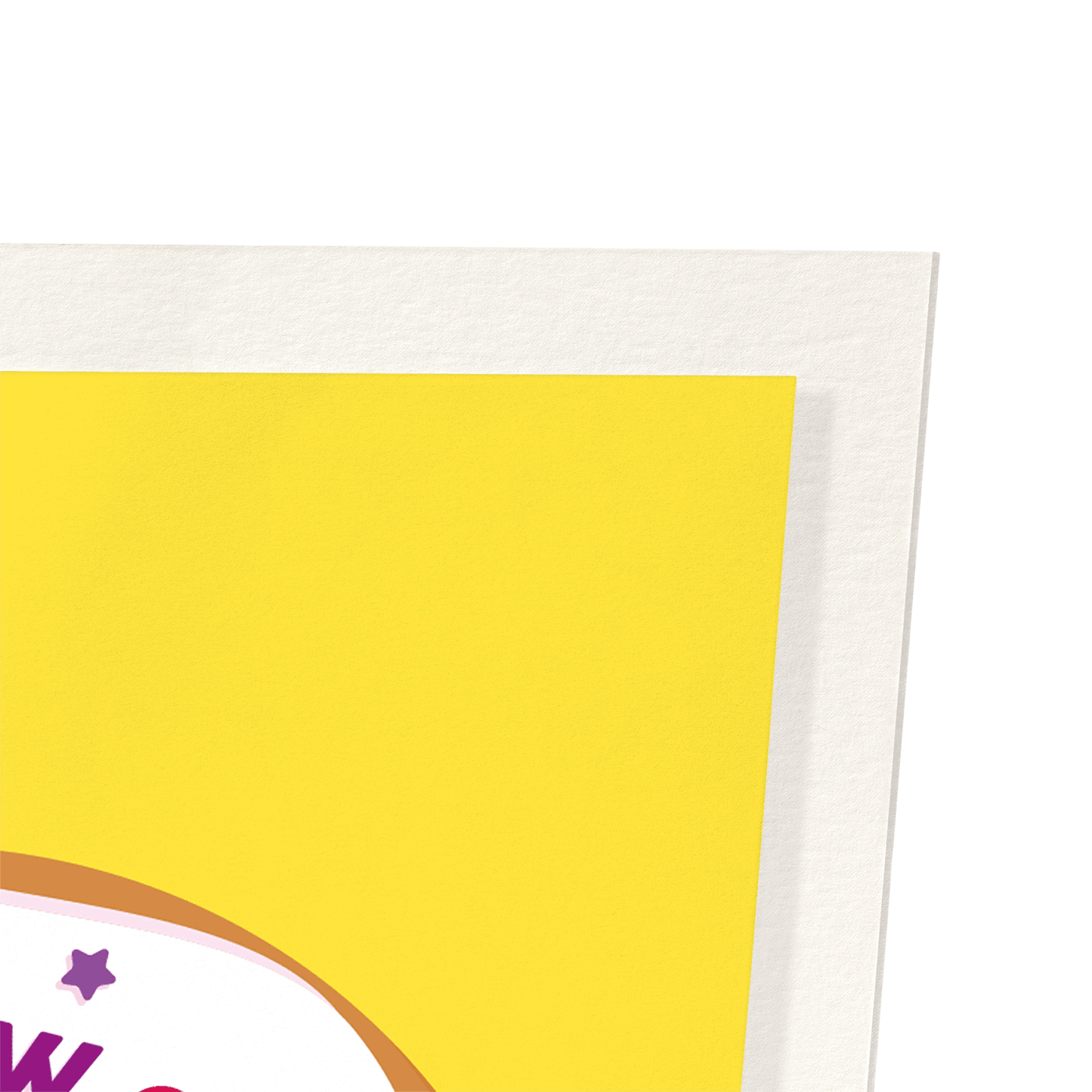 DONUT WORRY: Colourblock Art Print