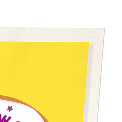 DONUT WORRY: Colourblock Art Print