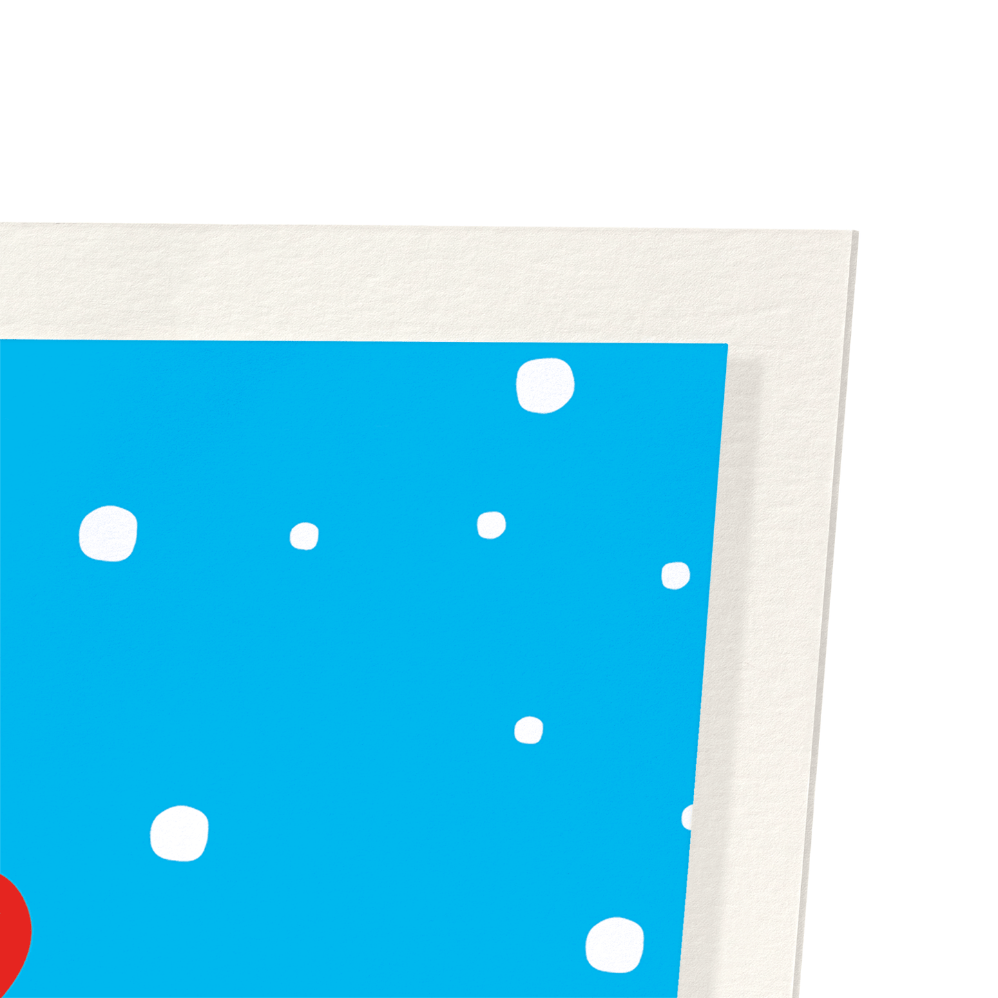 SMILING POLAR BEAR: Colourblock Art Print