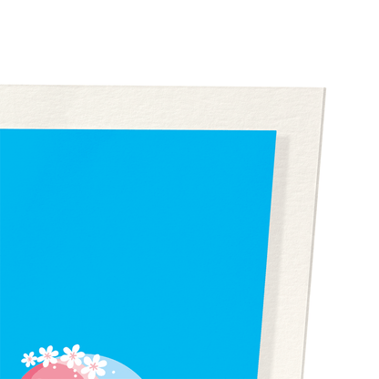 FLAMINGO BRIDES: Colourblock Art Print