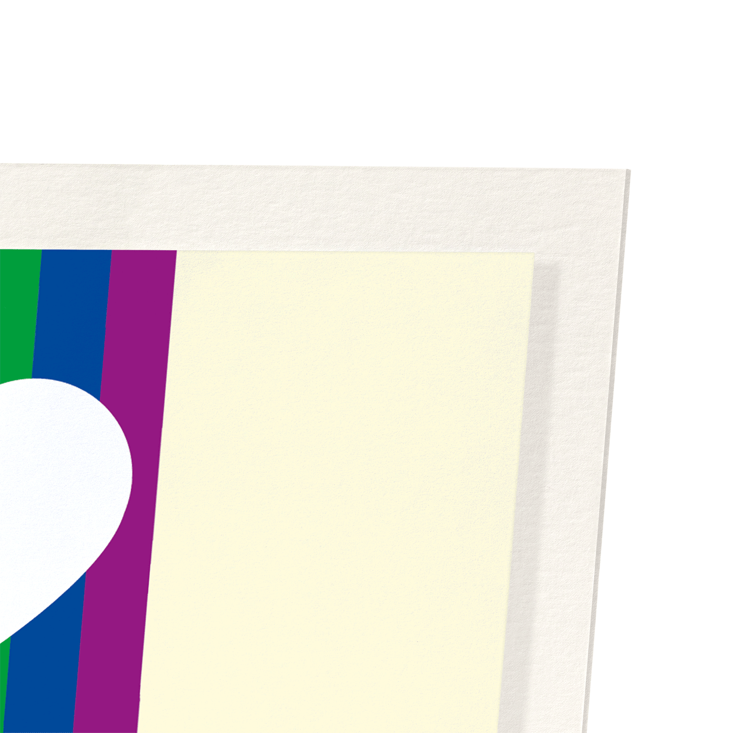 PAINT ROLLER RAINBOW: Colourblock Art Print