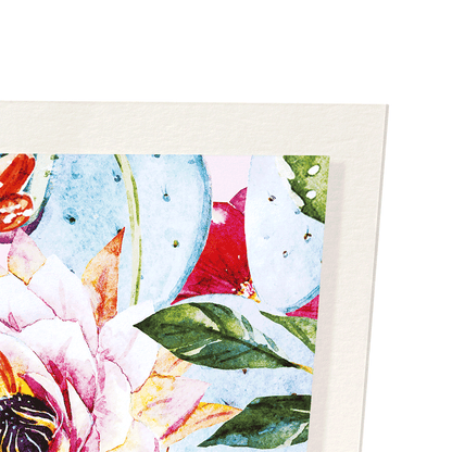 CACTI FLOWERS: Painting Art Print