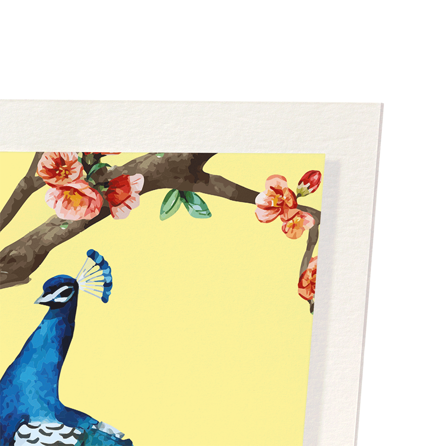 COUPLE OF PEACOCKS: Painting Art Print