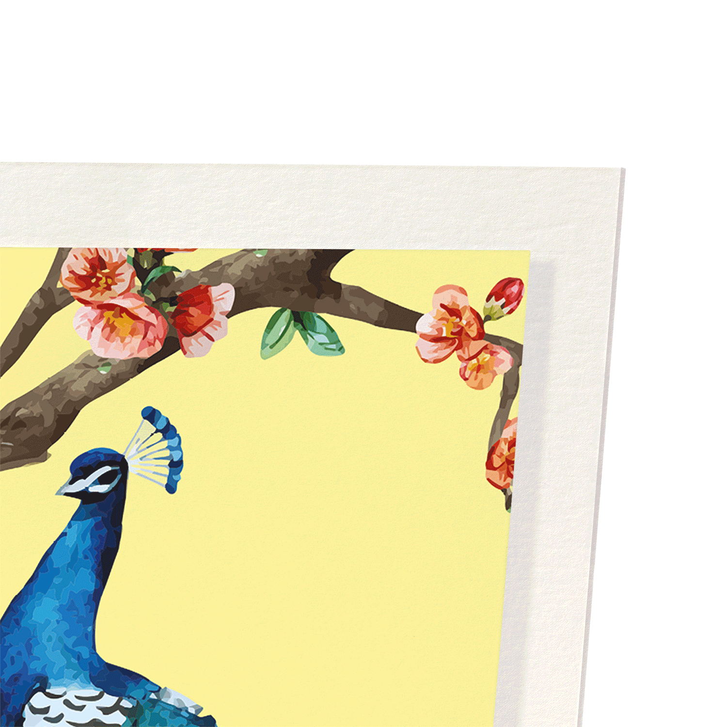 COUPLE OF PEACOCKS: Painting Art Print