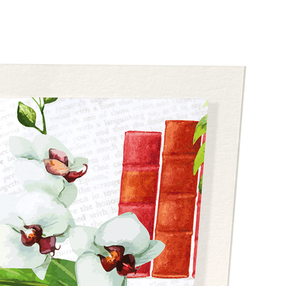 LIBRARY OF BOOKS: Pattern Art Print