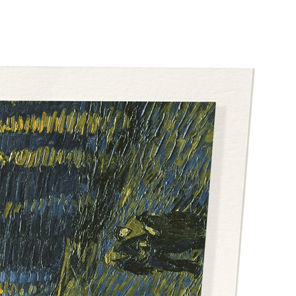 STARRY NIGHT OVER THE RHONE BY VAN GOGH: Painting Art Print